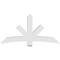 Ekena Millwork Alberta Architectural Grade PVC Gable Bracket, 72"W x 36"H x 6"D x 6"F, 12/12 Pitch GBP072X36X0606ALB00 - alternate 4